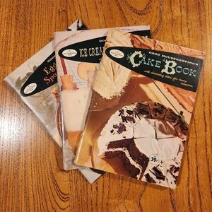 1950s Vintage Good Housekeeping Cookbooks Cake Ice Cream Drinks Recipes 1958 50s